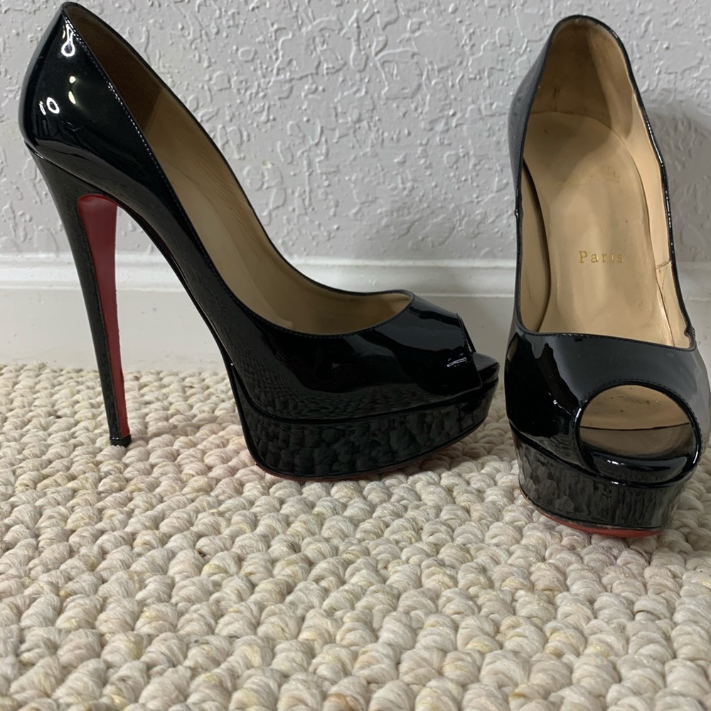Christian Louboutin Lady Pump 150 Black size 38.5